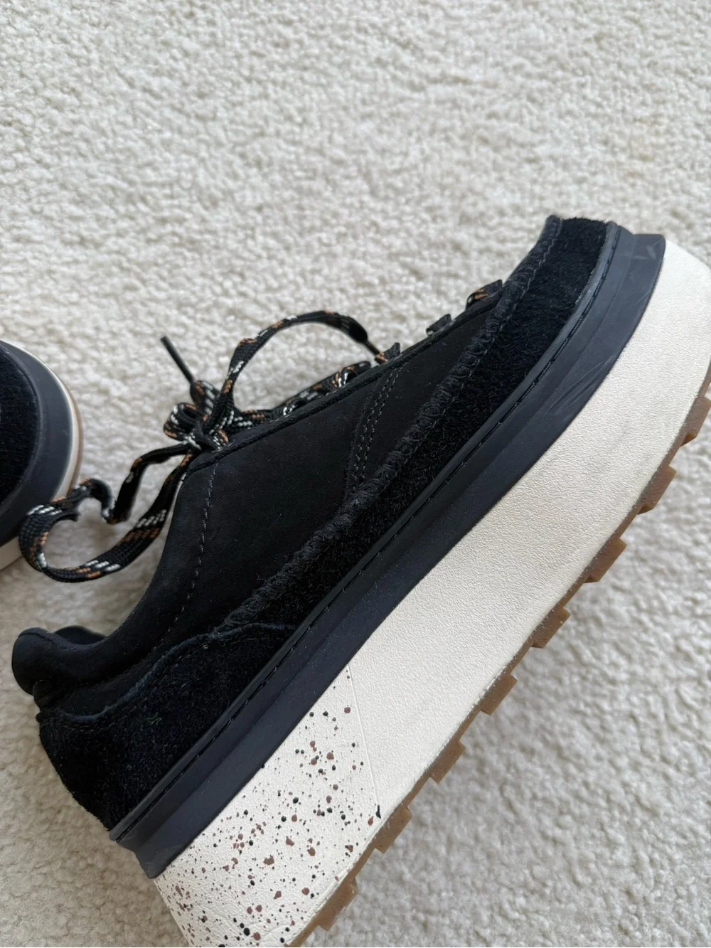 UGG Platform Lace-Up Sneakers in Black - Women's Fashion Shoe